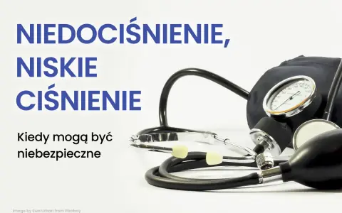 Niedociśnienie, niskie ciśnienie i jego objawy. Ciśnieniomierz i stetoskop na białym tle.