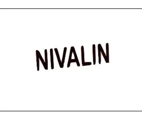 Nivalin - napis w kolorze czarnym na białym tle.