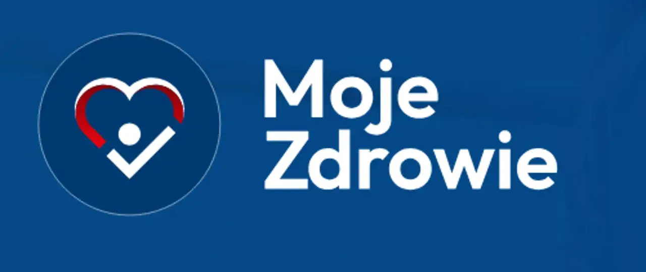 Logo z sercem i ptaszkiem, tekst 